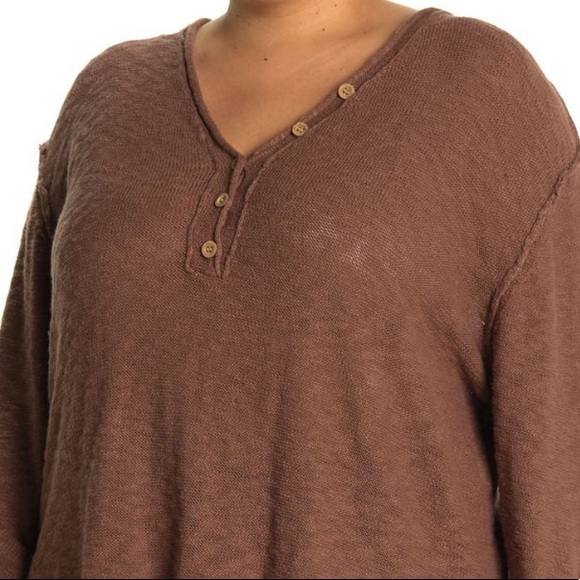 NEW| Stitchdrop Slub Button Henley Shirt - Picture 2 of 7